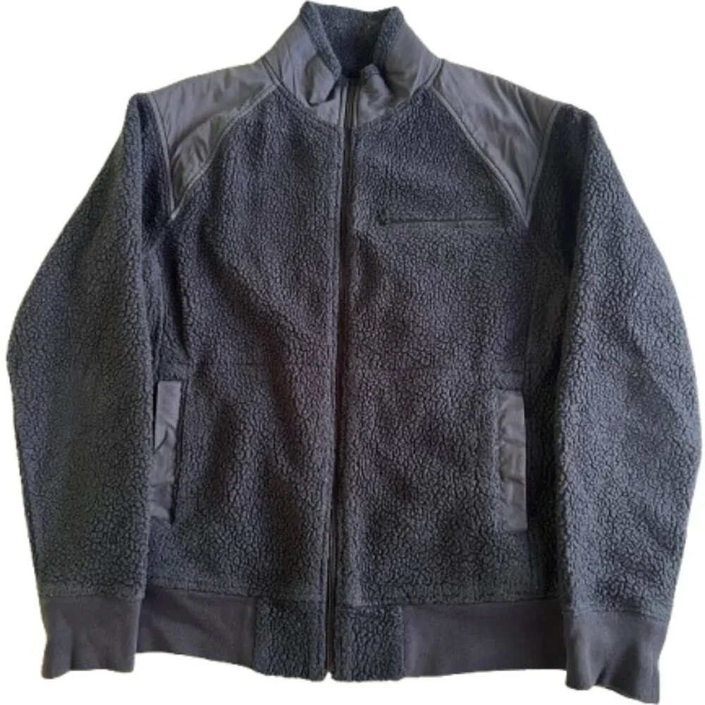 J.Crew Zip-Up Fleece – Men’s Medium (Navy Blue) - Picture 1 of 4